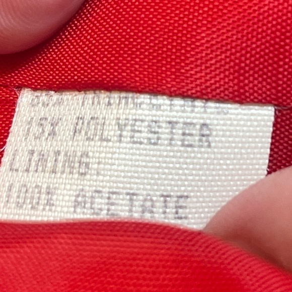 Vintage Carolina Herrera Studio Red Long Sleeve Sheath Dress – Size Women’s 6 - Picture 10 of 12